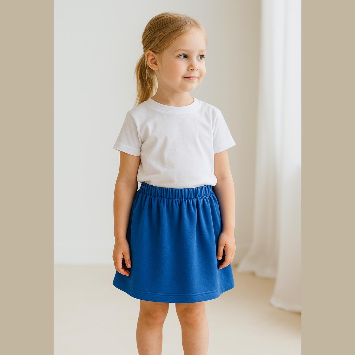 Girls Mini Skirt Sewing Pattern Kids Gathered Skirt Sewing Pattern